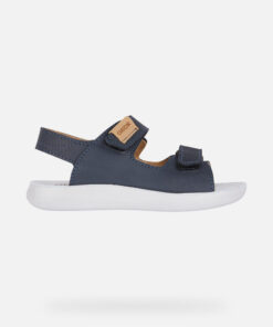 Casual-Looking Sandal For Boys With A Pristine Aesthetic And Extremely Comfortable Structure. This Navy-Blue Version Rests On A Special Lightweight Cushioning Anatomic Sole Which Was Created To Deliver Well-Being And Support Step After Step. Lightfloppy Has Been Made From Supple Nubuck And Has A Practical Adjustable Riptape Closure, Making It The Perfect Partner For Little Adventurers’ Carefree Games And Play. - Húnar - Ec X20494 00