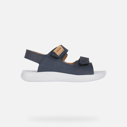 Casual-Looking Sandal For Boys With A Pristine Aesthetic And Extremely Comfortable Structure. This Navy-Blue Version Rests On A Special Lightweight Cushioning Anatomic Sole Which Was Created To Deliver Well-Being And Support Step After Step. Lightfloppy Has Been Made From Supple Nubuck And Has A Practical Adjustable Riptape Closure, Making It The Perfect Partner For Little Adventurers’ Carefree Games And Play. - Húnar - Ec X20494 00
