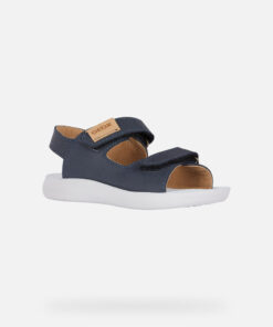 Casual-Looking Sandal For Boys With A Pristine Aesthetic And Extremely Comfortable Structure. This Navy-Blue Version Rests On A Special Lightweight Cushioning Anatomic Sole Which Was Created To Deliver Well-Being And Support Step After Step. Lightfloppy Has Been Made From Supple Nubuck And Has A Practical Adjustable Riptape Closure, Making It The Perfect Partner For Little Adventurers’ Carefree Games And Play. - Húnar - Ec X20494 10