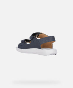 Casual-Looking Sandal For Boys With A Pristine Aesthetic And Extremely Comfortable Structure. This Navy-Blue Version Rests On A Special Lightweight Cushioning Anatomic Sole Which Was Created To Deliver Well-Being And Support Step After Step. Lightfloppy Has Been Made From Supple Nubuck And Has A Practical Adjustable Riptape Closure, Making It The Perfect Partner For Little Adventurers’ Carefree Games And Play. - Húnar - Ec X20494 30