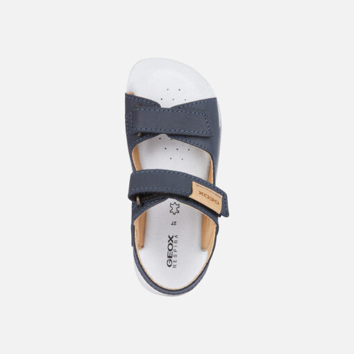 Casual-Looking Sandal For Boys With A Pristine Aesthetic And Extremely Comfortable Structure. This Navy-Blue Version Rests On A Special Lightweight Cushioning Anatomic Sole Which Was Created To Deliver Well-Being And Support Step After Step. Lightfloppy Has Been Made From Supple Nubuck And Has A Practical Adjustable Riptape Closure, Making It The Perfect Partner For Little Adventurers’ Carefree Games And Play. - Húnar - Ec X20494 50