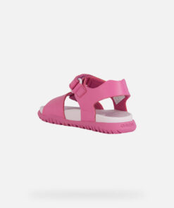 Water-Resistant Sandal For Girls Created With Open-Air Adventures In Mind. Cast In Fuchsia And Pale Pink, Fusbetto Is A Sporty-Looking Piece Of Footwear With A Lightweight, Flexible And Easy-To-Adjust Design. Crafted From A Quick-Drying Leather-Effect Material, It Is Set On A Tough Outsole With An Outstanding Grip On Slippery Terrain Too. - Húnar - Ec X30561 30
