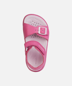 Water-Resistant Sandal For Girls Created With Open-Air Adventures In Mind. Cast In Fuchsia And Pale Pink, Fusbetto Is A Sporty-Looking Piece Of Footwear With A Lightweight, Flexible And Easy-To-Adjust Design. Crafted From A Quick-Drying Leather-Effect Material, It Is Set On A Tough Outsole With An Outstanding Grip On Slippery Terrain Too. - Húnar - Ec X30561 50