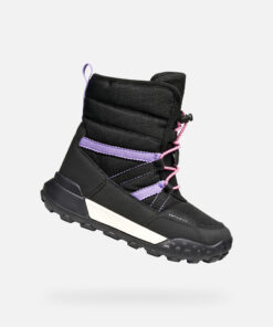 Geox Kundaskór - Trekkyup - Black/Lilac