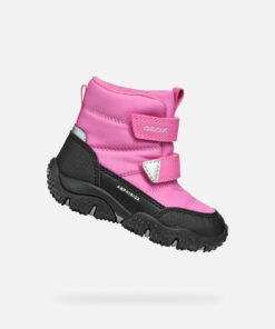 Geox Kuldaskór - Baltic Abx Baby - Fuchsia/Black
