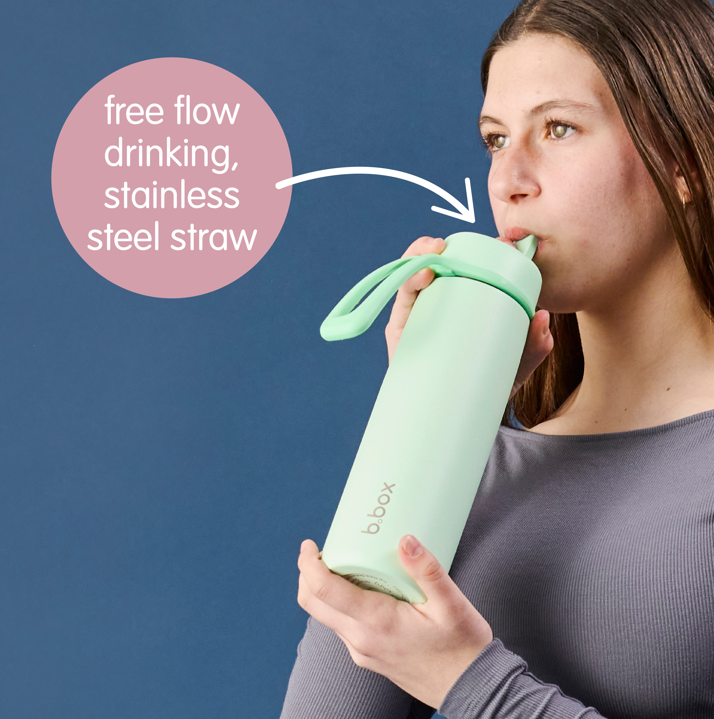 690ml flip top drykkjarbrúsir úr stáli - lagoon 6 - Húnar 690Ml Flip Top Drykkjarbrúsir Úr Stáli - Lagoon - Image 6