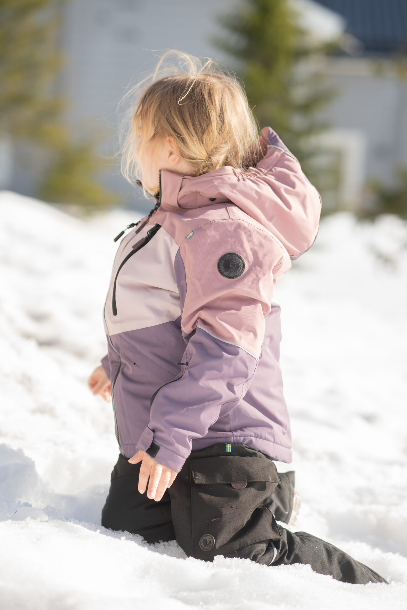 Kuldaúlpa Alpine - Pink/Lavende 4 - Húnar Kuldaúlpa Alpine - Pink/Lavende - Image 4